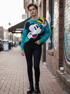 Vintage! Mickey & Co Mickey Mouse Sweater — Size L